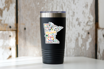 Minnesota Map Sticker