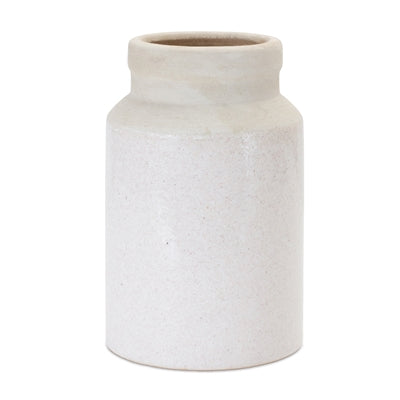 White Stoneware Vase