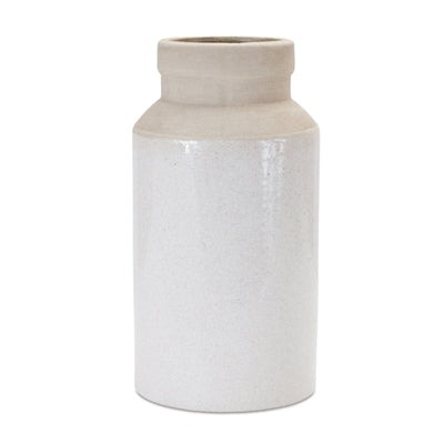 White Stoneware Vase