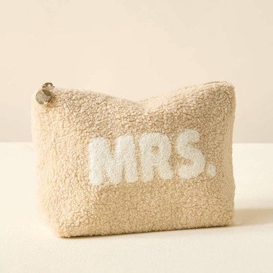 Tan Mrs. Teddy Pouch