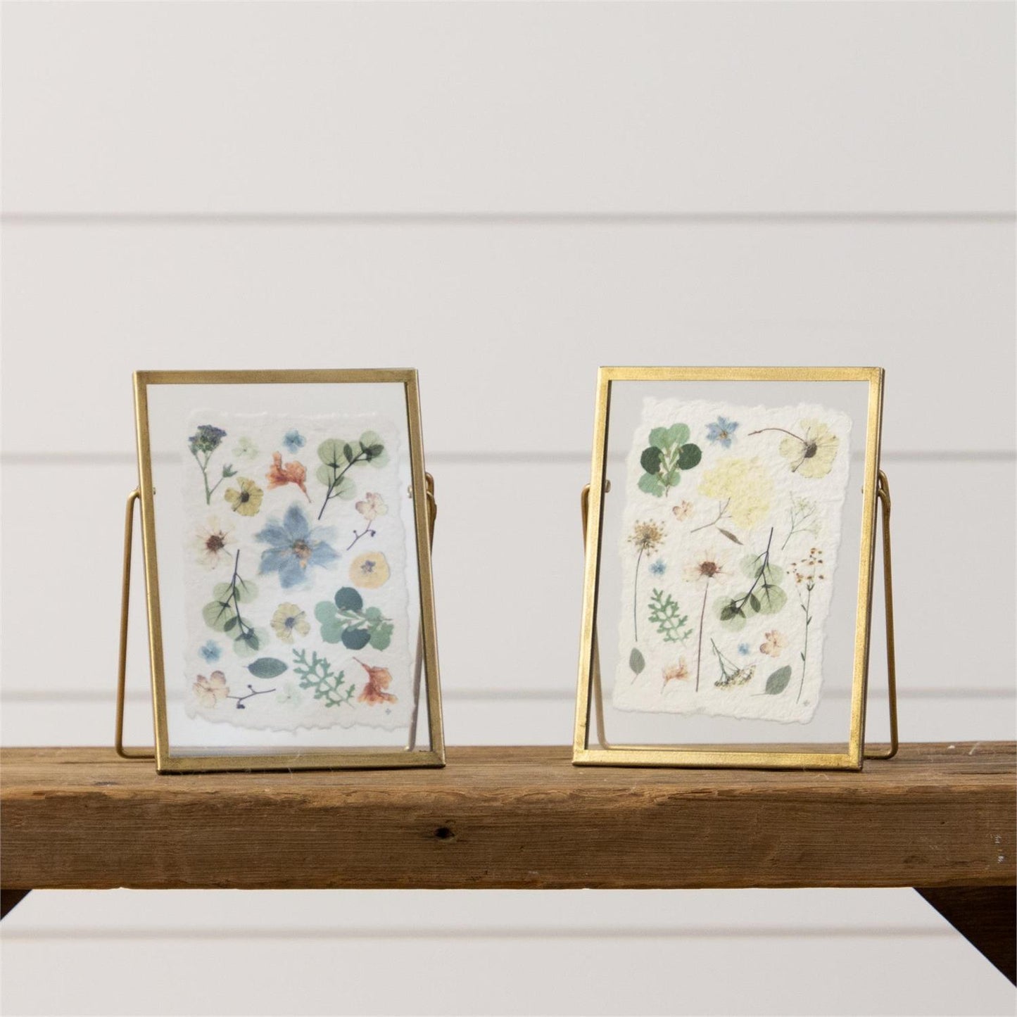 Pressed Flowers Gold Frame