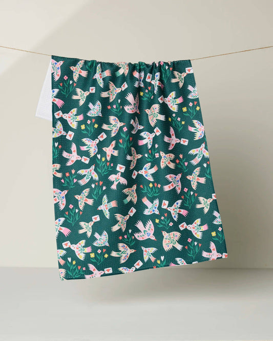 Birdsong Post Kitchen Tea Towel