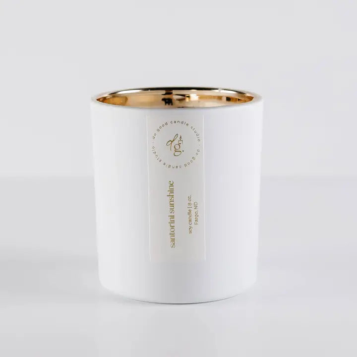 Santorini Sunshine Soy Candle - Signature White