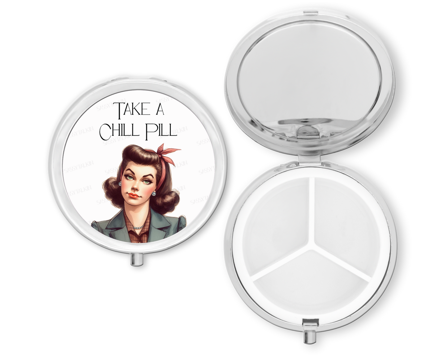 Take a Chill Pill Purse Pill Box Organizer