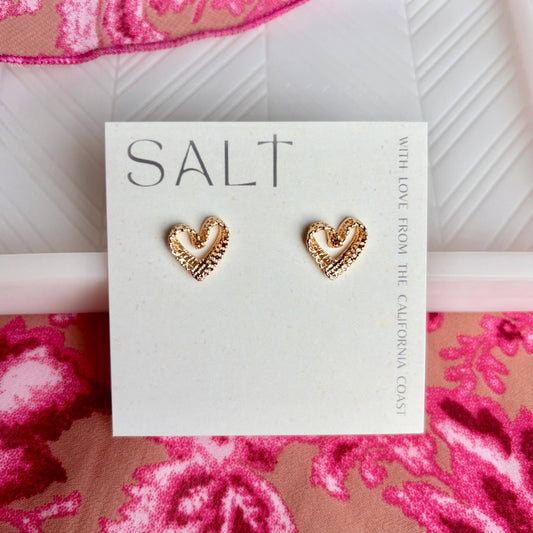 Lacy Heart Studs