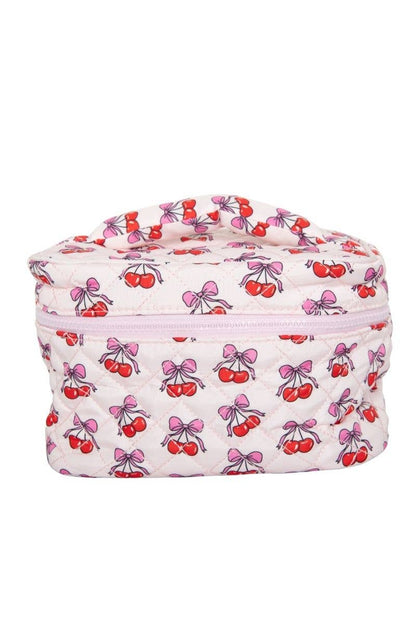 Cherry Bows Makeup Bag Travel