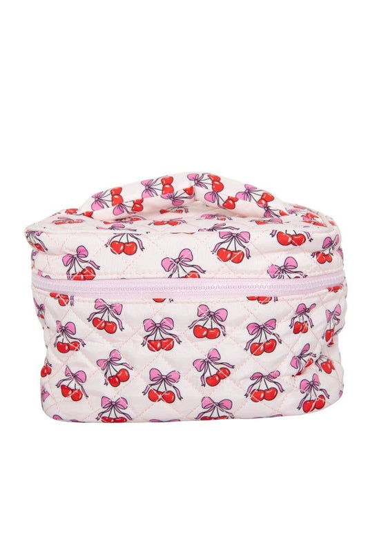 Cherry Bows Makeup Bag Travel