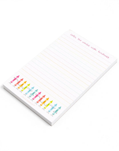 Color The World With Kindness Notepad