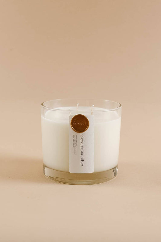 Sweater Weather Triple-Wicked Soy Candle