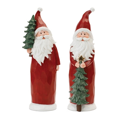 Red Rustic Santas