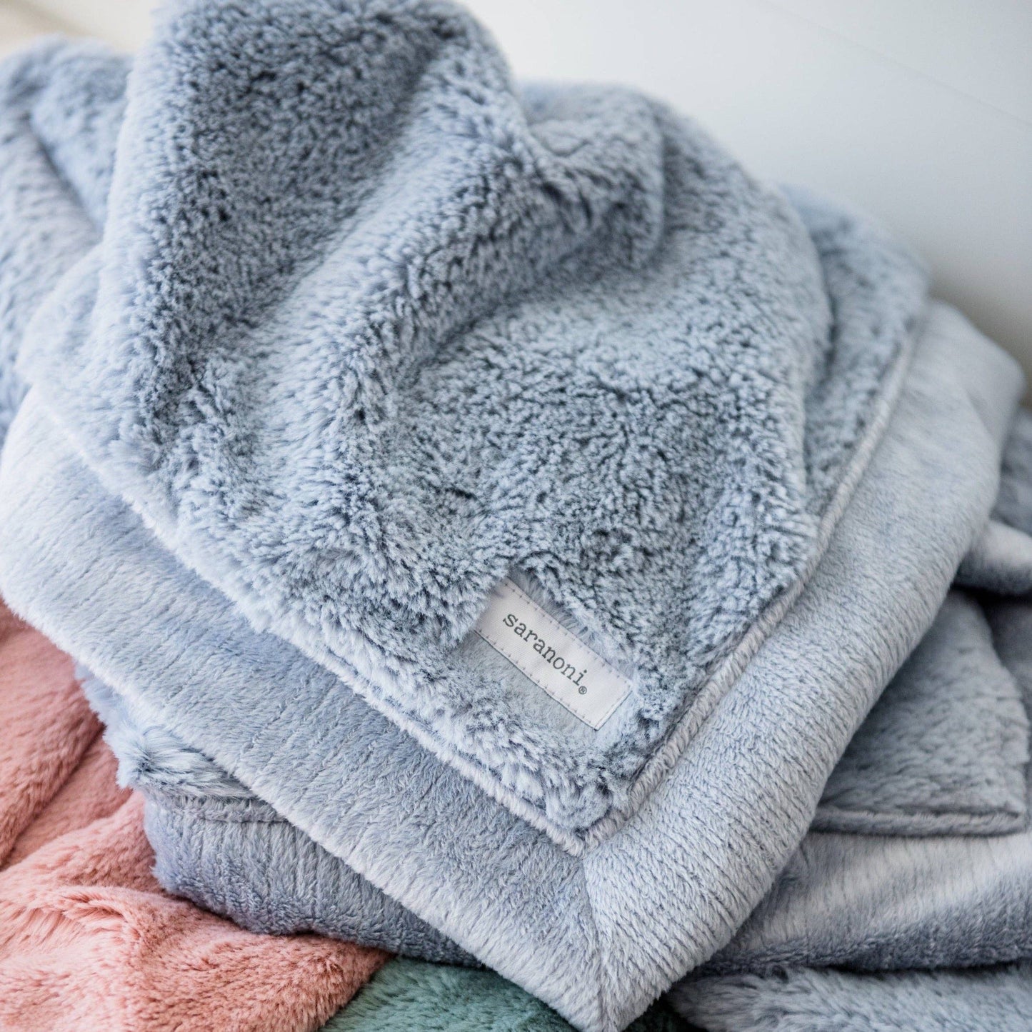 Chambray Lush Receiving Blanket