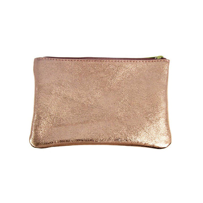 Small Leather Zip Pouch