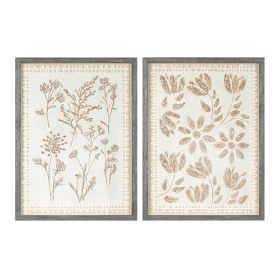 Framed Floral Wall Decor