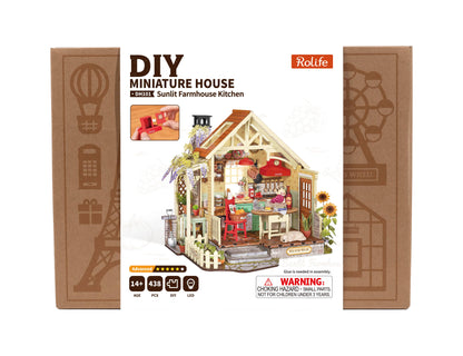 Sunlit Farmhouse Kitchen Miniature House