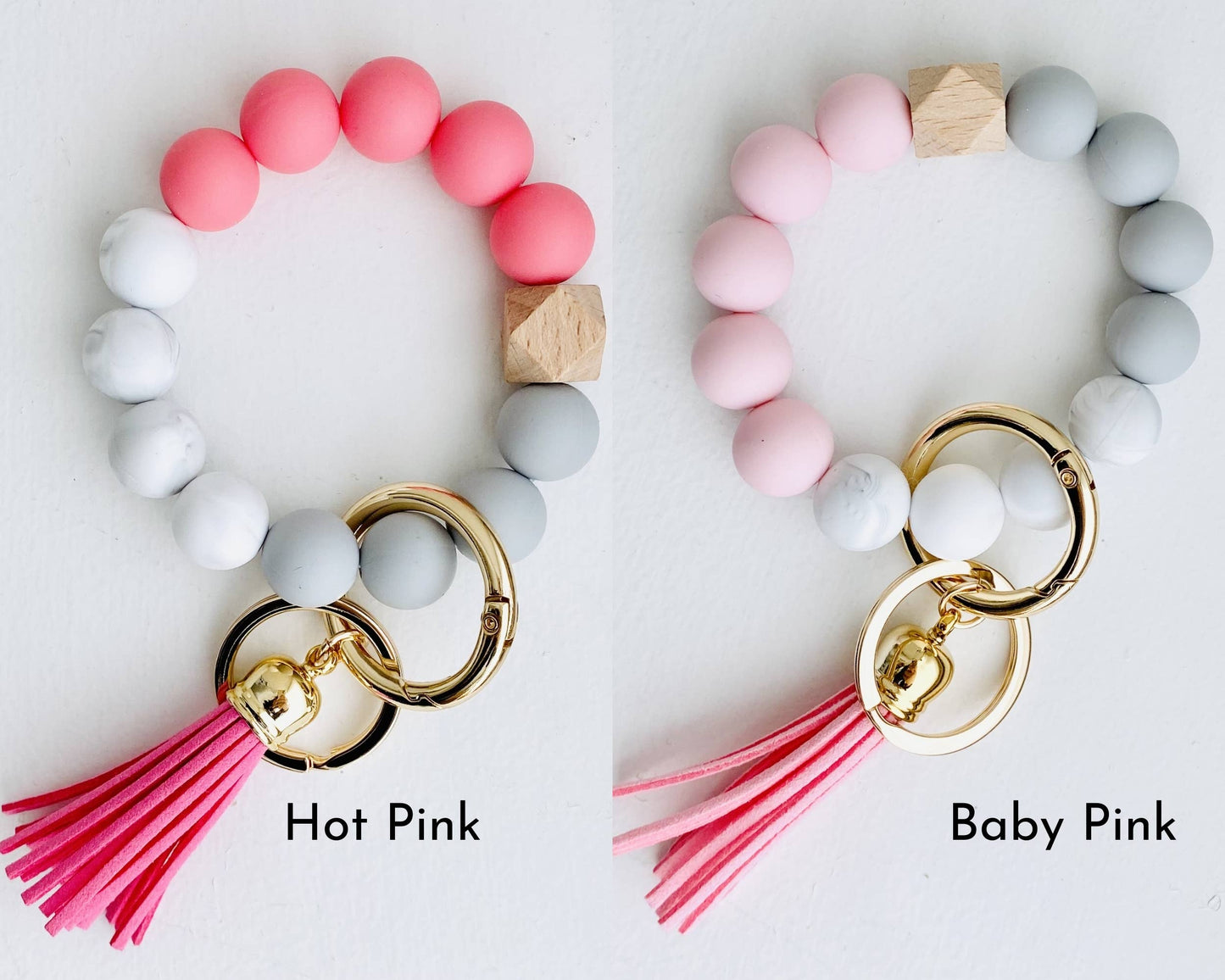 Hot Pink Bangle Keychain