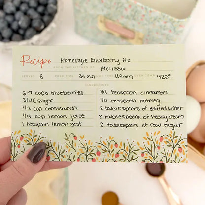 Strawberry Meadow Recipe Cards