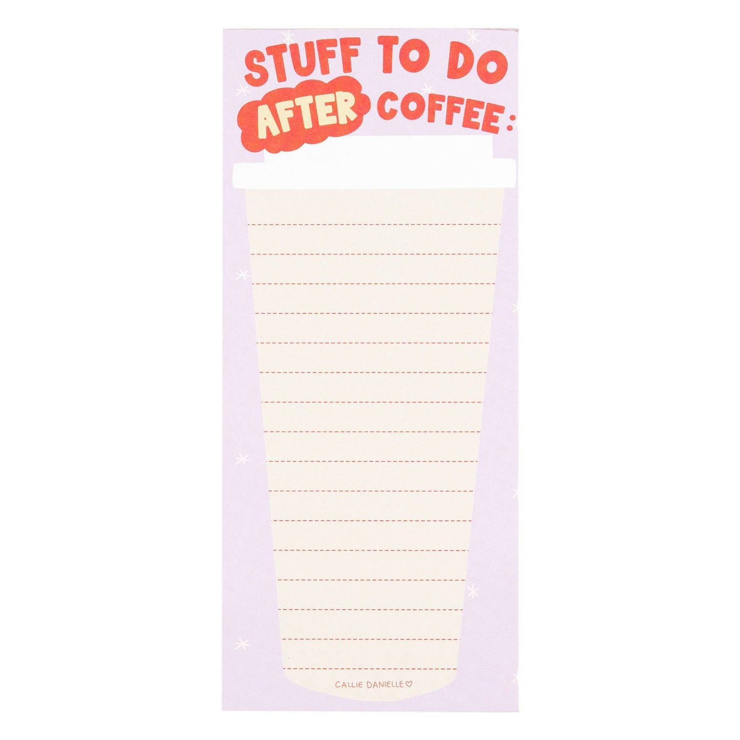 Stuff To Do After Coffee Notepad