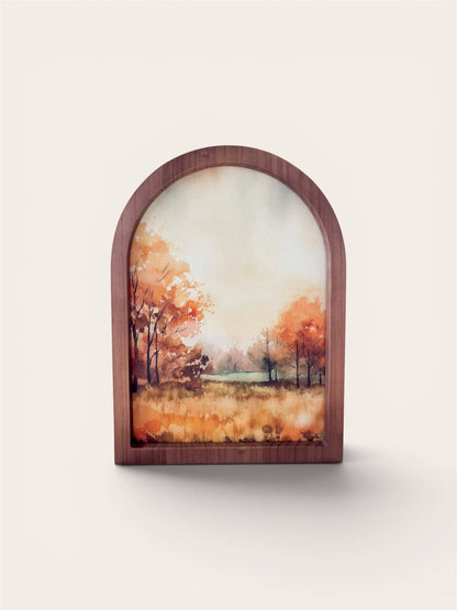 Autumn Watercolor 1 Mini Framed Arch
