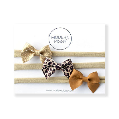 Safari | Baby Bow Set Nylon Headband