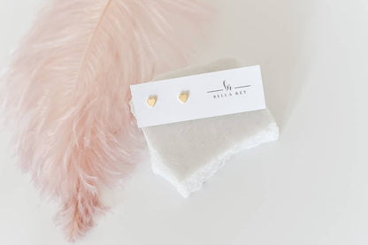The Corley Heart Stud Earrings