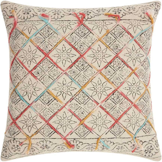 Multicolor 20"x20" Throw Pillow