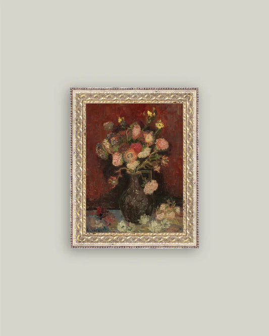 Chinese Asters and Gladioli Wall Art