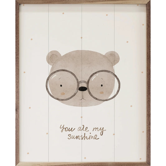 Boho Watercolor Bear Sign