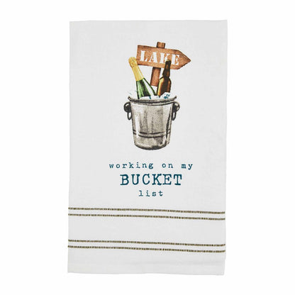 Bucket List Watercolor Towel