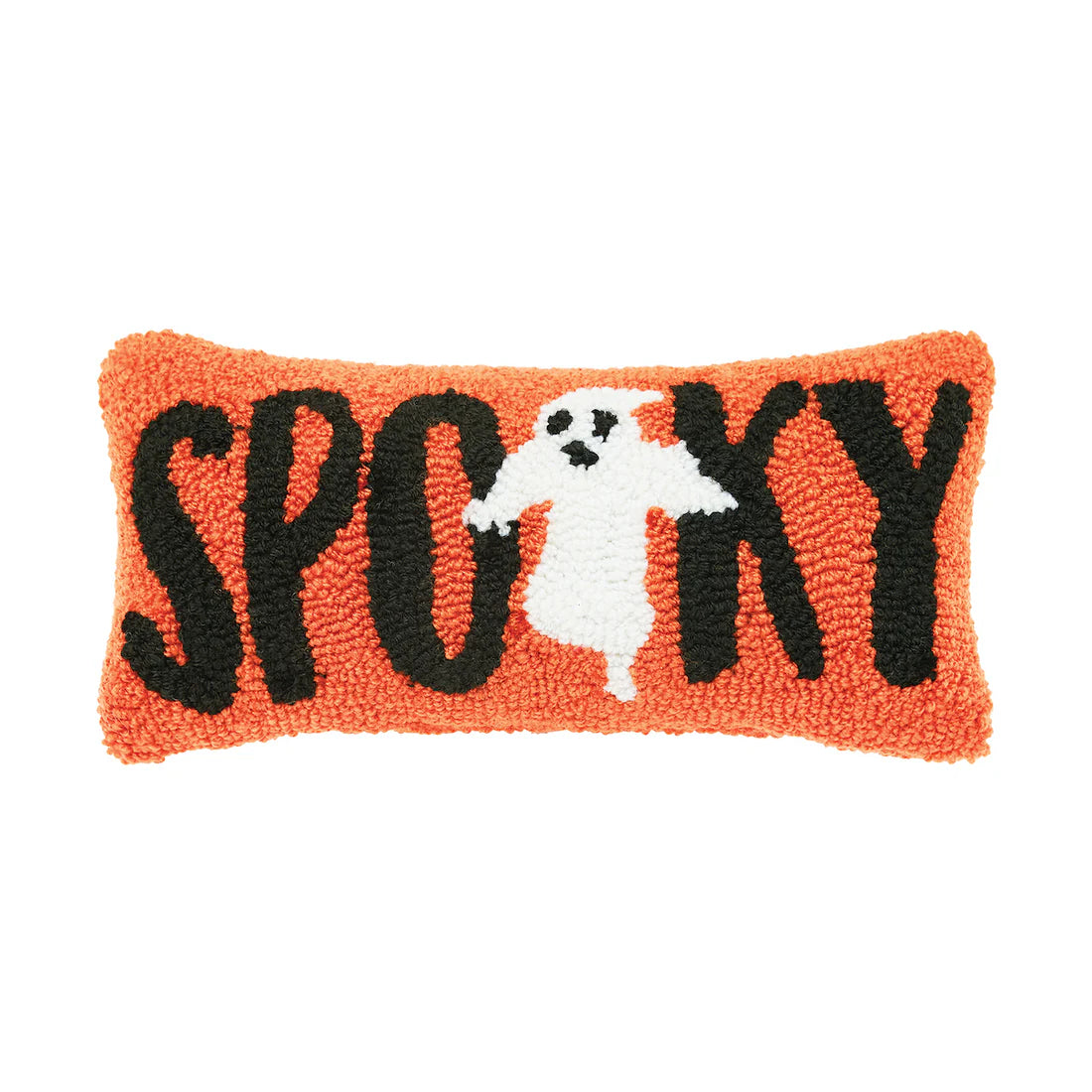 Spooky Ghost Hooked Mini Pillow