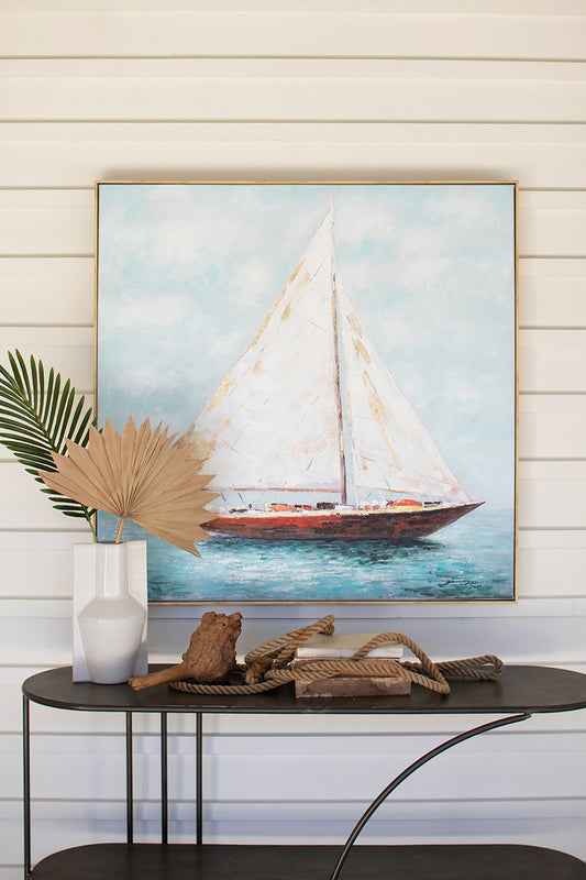Sailboat Oil Painting