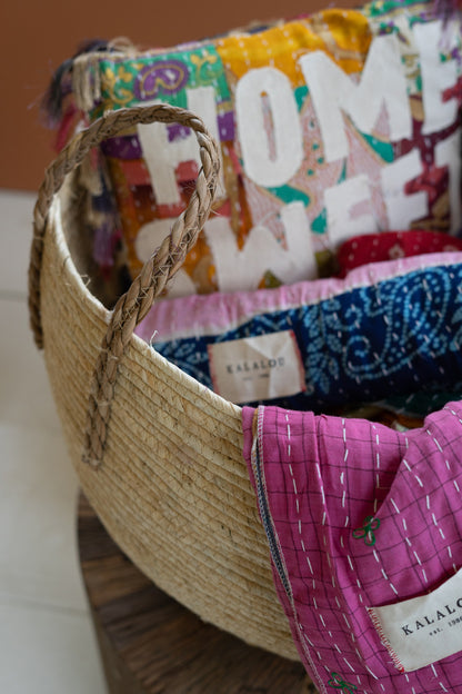 Woven Rope Baskets with Handles