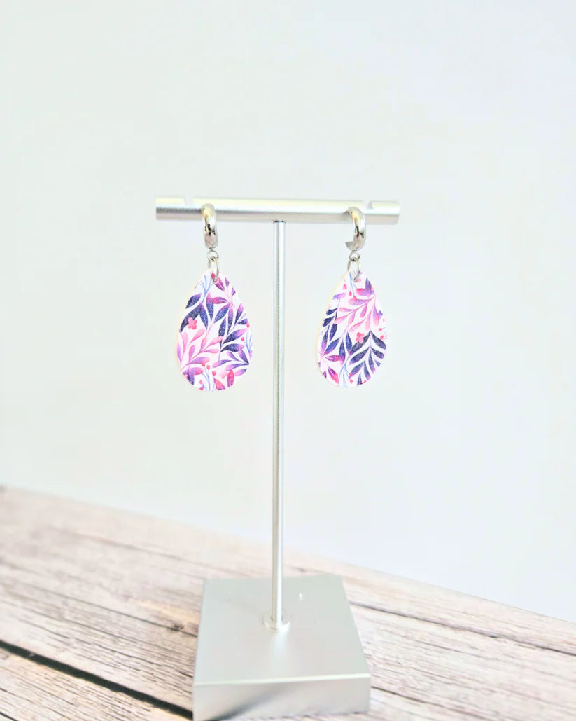 Cool Palm Dangles Polymer Clay Earrings