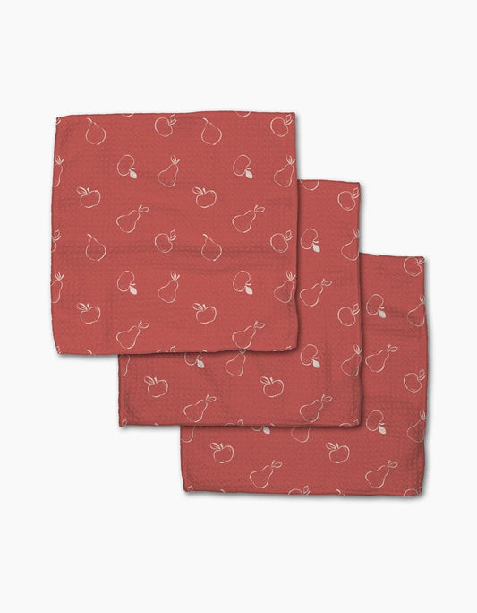 Apples and Pears Dishcloth Set