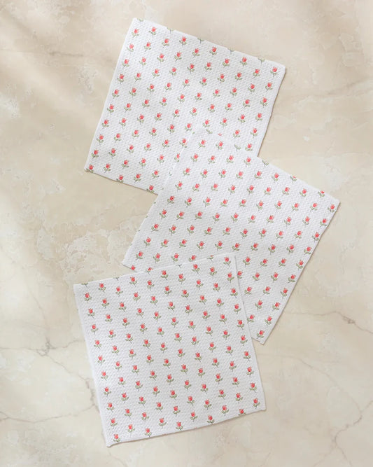 Petite Tulip Dishcloth Set