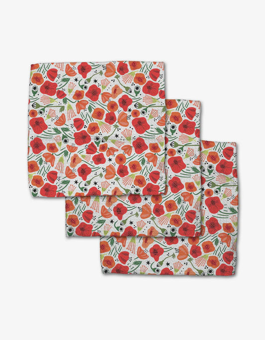 Poppy Power Dishcloth Set