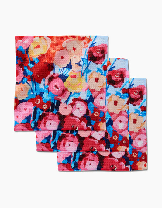 Strawberry Basket Dishcloth Set