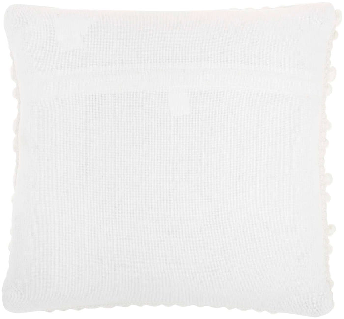 White 20"x20" Throw Pillow