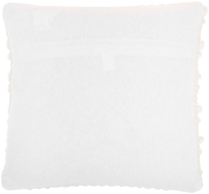 White 20"x20" Throw Pillow