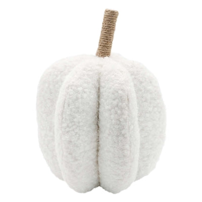 White Fuzzy Plush Pumpkin