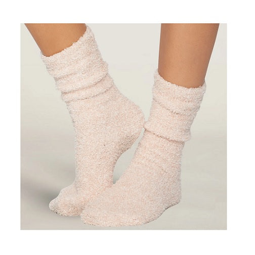 Dusty Rose | White CozyChic Heathered Women's Socks