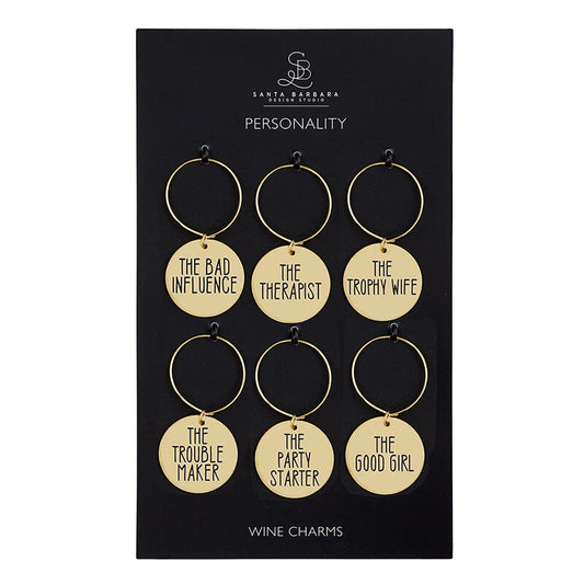 Personality Wine Charm Set