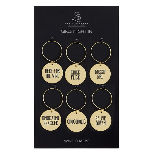 Girls Night In Wine Charm Set