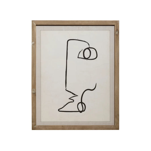 Abstract Face Wall Art