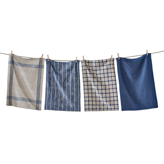 Midnight Blue Canyon Woven Dishtowel