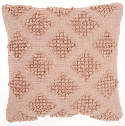 Blush 18" X 18" Diamond Throw Pillow