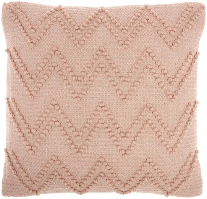 Blush 18" X 18" Chevron Throw Pillow