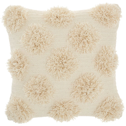 Ivory 18"x18" Pattern Throw Pillow