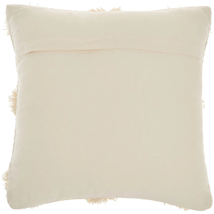 Ivory 18"x18" Pattern Throw Pillow