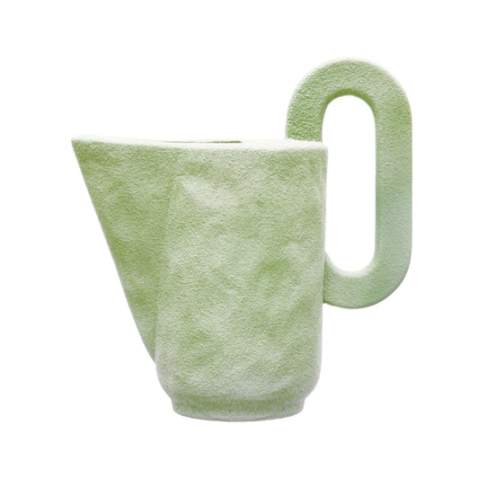 Green Stoneware Pitcher