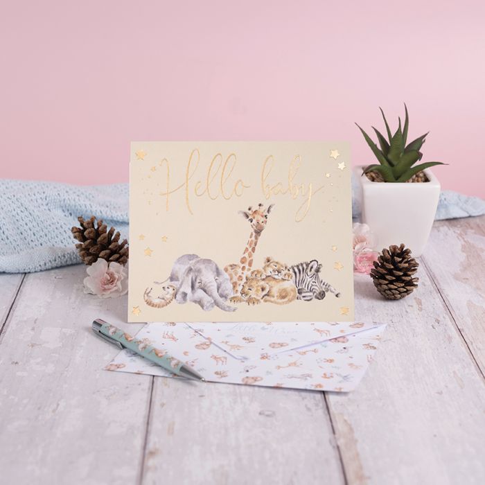 'Hello Baby' Greeting Card